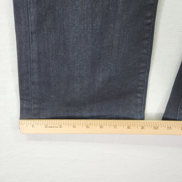 Ralph Lauren Wax Coated Jeans Women's Size 8 Flare-Leg Dark Wash - Picture 7 of 13